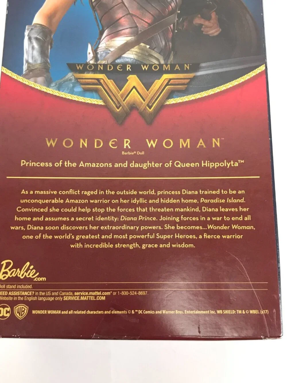 Wonder Woman Barbie Collector Black Label Doll 2016 11in Mattel Unopened